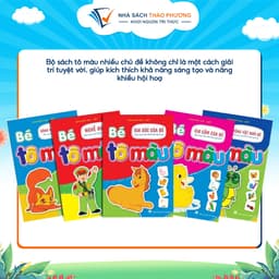 Thumbnail Sách - Bé tô màu theo chủ đề song ngữ Anh Việt, tô màu sáng tạo 2