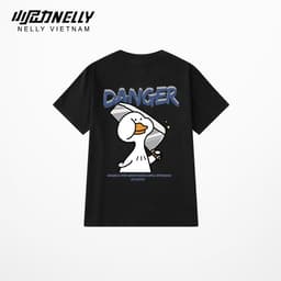 Thumbnail Áo thun NELLY Cotton 260gsm Premium - Duck Danger Tay Lỡ Form Rộng Nam Nữ 2