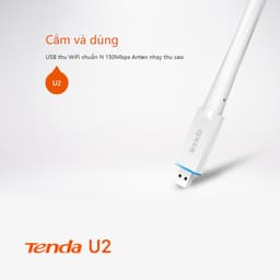 Thumbnail Bộ Chuyển Đổi USB WiFi Tenda U2 chuẩn N tốc độ 150Mbps - Hàng Chính Hãng 3