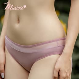 Thumbnail Quần Lót Nữ Mustoto Trơn Phối Lưới Lưng Thấp Thoải Mái Kalihi (MQ45) 1