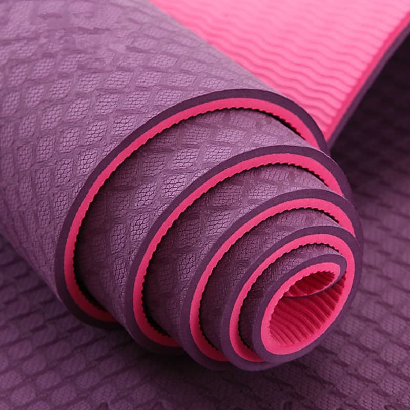 Ảnh Thảm Tập Yoga 2 Lớp TPE Cao Cấp - Chọn Màu Tặng Kèm Dây Và Túi Đựng Thảm Yoga Chính Hãng Amalife 2