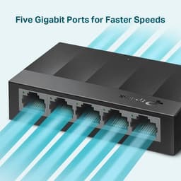 Thumbnail Bộ Chia Tín Hiệu Switch Để Bàn TP-Link LS1005G 5 Cổng 10/100/1000Mbps 3