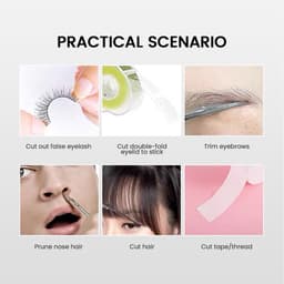 Thumbnail Kéo cắt tỉa lông mày lông mi IMAGIC tạo hình bằng thép không gỉ dành cho trang điểm chuyên nghiệp tiện dụng 4
