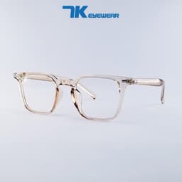 Thumbnail Gọng kính cận nam nữ mắt vuông nhựa 7K280 màu đen nâu ghi xám. Tròng giả cận 0 độ có sẵn, chống nắng và tia UV 2