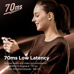 Thumbnail SoundPEATS Engine 4 Tai nghe nhét tai SOUNDPEATS kết nối Bluetooth 5.3 không dây 4 làm việc trong vòng 12 giờ 4