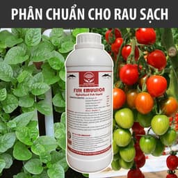 Thumbnail Phân đạm cá Docneem, phân cá Fish Emulsion hữu cơ cho hoa hồng, rau sạch, hoa, cây cảnh trong nhà ngoài trời, chai 1L 3