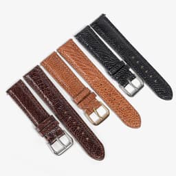 Thumbnail Dây đồng hồ da đà điểu-khâu tay thủ công D104 size 18mm, 20mm, 22mm, 24mm-Bụi Leather 2