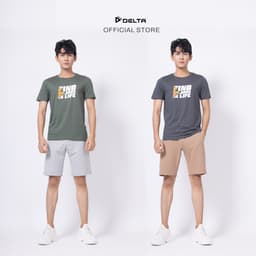 Thumbnail DELTA Áo Thun Tay Ngắn Nam Chất Cotton Mềm Mịn Co Giãn Thoải Mái Thoáng Khí Mặc Hằng Ngày RTS014M 2