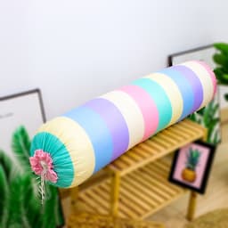 Thumbnail Vỏ gối ôm Cotton Poly, Kích thước 35 x 105 cm mẫu Bò Xám - ZingZingMart áo gối ôm 1