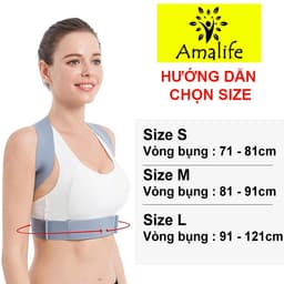 Thumbnail Đai Chống Gù Lưng Nam Nữ Có Nẹp Dành Cho Dân Văn Phòng Amalife ama04 - Chính Hãng 4