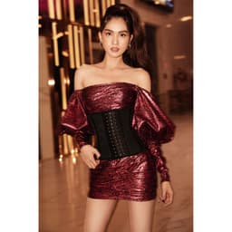 Thumbnail Đai Nịt Bụng Latex Corset Chuẩn Chính Hãng Hy Lạp Lưới (Màu Đen) -Tặng ngay 1 áo liner 100k 1
