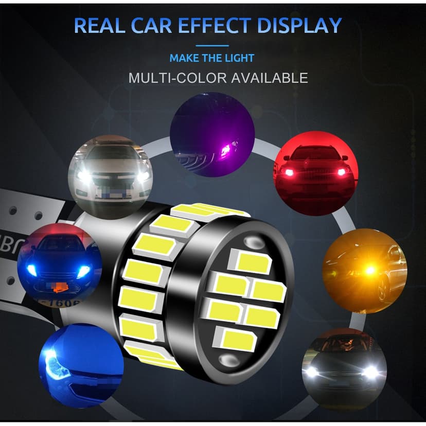 Ảnh Bóng đèn LED LYMOYO T10 W5W 12V canbus ánh sáng trắng dành cho xe hơi BMW Audi Mercedes Benz 4