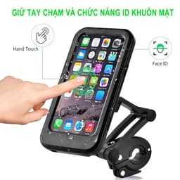 Thumbnail Giá đỡ điện thoại EVEBOT chống thấm nước có thể điều chỉnh xoay 360 độ tiện lợi cho xe đạp/ xe máy 2