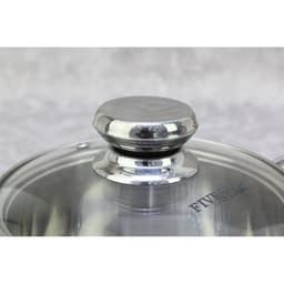Thumbnail Quánh 3 đáy inox 430 Fivestar Standard nắp kính bếp từ FSQ16001 (16cm) 2