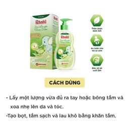 Thumbnail Sữa tắm gội thảo dược Ích Nhi cho bé chai 200ml phòng cảm lạnh, ngừa rôm sẩy, mẩn ngứa, dưỡng da mềm mịn cho bé 3
