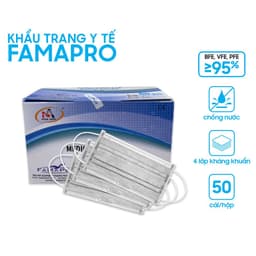 Thumbnail khẩu trang y tế 4 lớp kháng khuẩn Cô Gái Famapro ( 50 cái/ hộp) 4