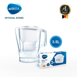 Thumbnail Combo bình lọc nước BRITA Aluna White +  Hộp 3 lõi lọc BRITA Maxtra 4