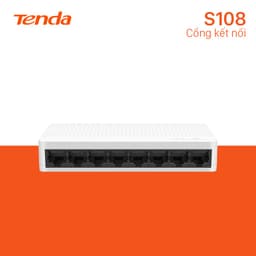 Thumbnail Bộ Chia Mạng Switch Để Bàn Tenda S108 8 Cổng 10/100Mbps - Hàng Chính Hãng 2