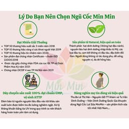 Thumbnail Combo 2 Hộp Ngũ Cốc Min Min 35 Hạt Và 38 Hạt Giúp Lợi Sữa Và Bổ Sung Dinh Dưỡng Cho Mẹ Bầu và Sau Sinh 3