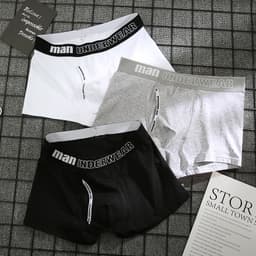 Thumbnail Quần lót boxer màu trơn thời trang cho nam 2