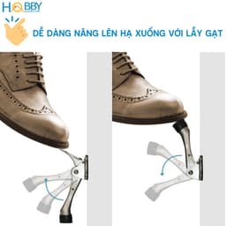 Thumbnail Chặn cửa chân móng ngựa có lẫy gạt chống va đập Hobby Home Decor CMG1 3
