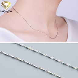 Thumbnail Dây chuyền bạc925 Huệ Ngân Dây mưa LMZ 2.0 1