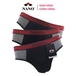 Thumbnail Combo 3 quần lót nam tam giác thời trang NANO NA02, vải Cotton mềm mại, thoáng mát 2