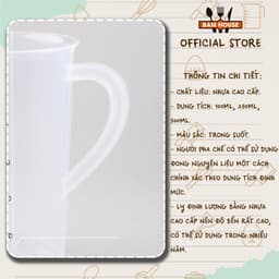 Thumbnail Ly đong nhựa định lượng pha chế loại lớn 100ml – 500ml Bam House cao cấp LDN01 3