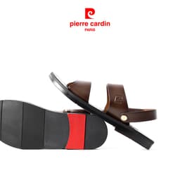 Thumbnail Sandal nam Pierre Cardin Pháp da bò thật cao cấp, đế cao su đúc chống trượt, quai bản rộng Chính hãng - 137 4