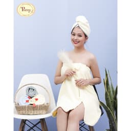 Thumbnail Váy quây spa, phòng tắm cao cấp Poêmy không túi sọc gân KT(70x120) 4