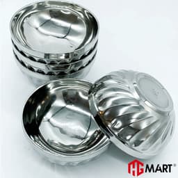 Thumbnail Bộ 5 Bát Xoắn Inox cách nhiệt chống nóng thương hiệu Hoàng Gia 1