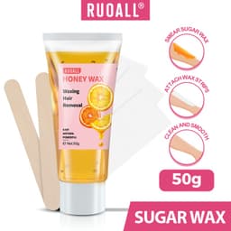 Thumbnail RUOALL Wax tẩy lông Kem tẩy lông Triệt lông Vĩnh viễn 50g Kèm 3 tờ giấy và 2 que wax 1