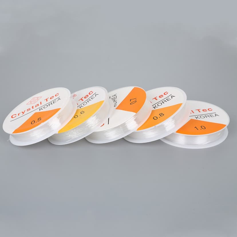 Ảnh Beadia mùa hè 1 Cuộn Dây Cước Co Giãn Đường Kính 0.5mm Dài 5M-15M Làm Trang Sức Thủ Công 4