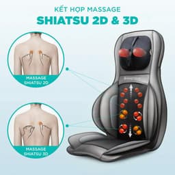 Thumbnail Đệm Massage Toàn Thân KINGTECH KC-700 - Mát Xa 3D Chuyên Sâu Cho Lưng, Cổ Gáy - Quà Tặng Cho Bố Mẹ, Sếp, Khách Hàng 3