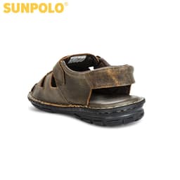 Thumbnail Sandals Nam Da Bò Cao Cấp SUNPOLO SDA019 Có Big size 44 45 4