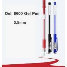 Thumbnail 1 cây Bút Bi Gel Deli 6600S 0,5MM Màu xanh/ đỏ/ đen 1