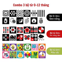 Thumbnail Bộ thẻ gấp thị giác cho trẻ sơ sinh từ 0-12 tháng Lalala Baby 1
