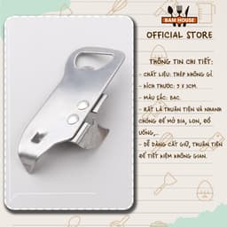 Thumbnail Dụng cụ khui đồ hộp, khui chai Bam House chất liệu thép đa năng tiện lợi cao cấp KDH01 3