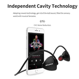 Thumbnail Tai Nghe Thể Thao Awei A847BL Đeo Cổ Bluetooth Chống Nước IPX4 Cổ Mic HD chính hãng 4