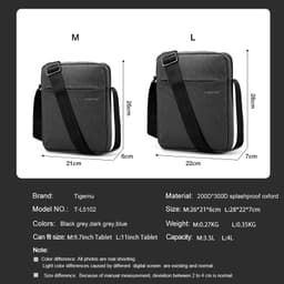 Thumbnail Tigernu 5102 Túi Messenger Chống Nước Chống Sốc 11 inch 3