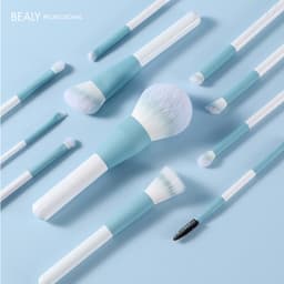 Thumbnail Bộ Cọ Trang Điểm Cán XANH NGỌC BEALY 12C - Nhẹ Nhàng - Mền Mại 3