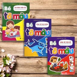 Thumbnail Sách (Tặng Màu) - Bé Tô Màu (Bộ 20 Cuốn Dành Cho Trẻ 3-6 Tuổi Song Ngữ Việt Anh)- Tặng màu 2