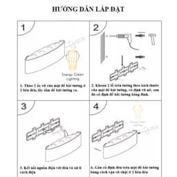 Thumbnail Đèn Hắt Tường Chống Nước Energy Green Lighting 2 đầu TN188 -187 - Trang Trí Ngoài Trời - Góc Ban Công - BH 1 Năm 2