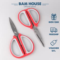 Thumbnail Kéo bếp đa năng inox Bam House cán nhựa cao cấp siêu bền KX01 1