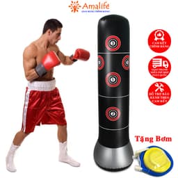 Thumbnail Vỏ Trụ Đấm Bốc Boxing Muay Thái Karate Tự Cân Bằng Cao Cấp – Kèm Bộ Bơm Hơi – Chính Hãng Amalife 1