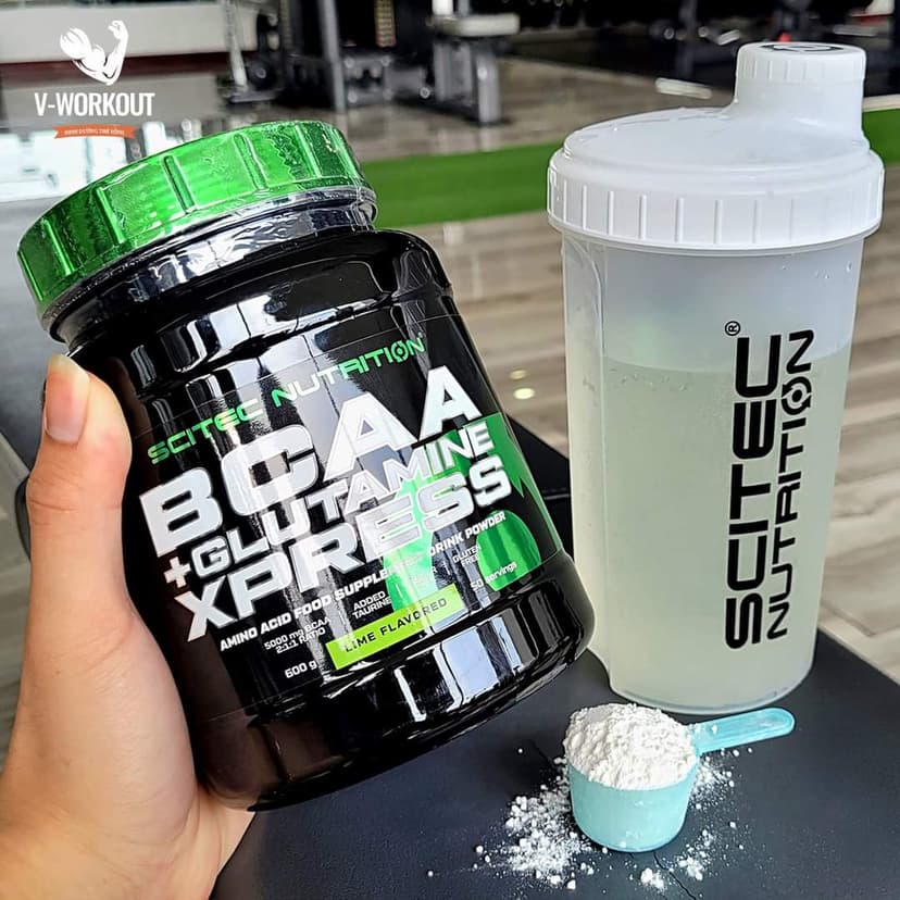 Ảnh BCAA | BCAA + GLUTAMINE XPRESS 600G LIME FLAVOUR | Phục Hồi, Chống Dị Hóa, Phát Triển Cơ Bắp | SCITEC NUTRITION 2