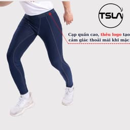 Thumbnail Quần legging nam giữ nhiệt nhẹ thoáng khí co giãn ôm body bó cơ chạy bộ fitness work out DEL1005 2
