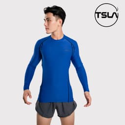 Thumbnail Áo giữ nhiệt nam DEVOPS chất poly co giãn mặc lót trong đá bóng rổ work out bơi chạy bộ DET1003 4