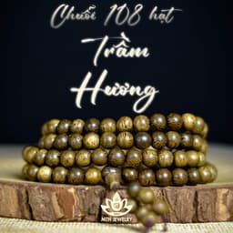 Thumbnail Vòng Tay Trầm Hương Chuỗi Tràng Hạt 108 6 7 8mm Trầm Tốc Việt - An Yên - Thịnh Vượng - Tài Lộc - May Mắn | MTH JEWELRY 2