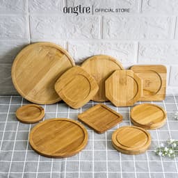 Thumbnail Lót ly bằng tre, gỗ cao cấp hình tròn vuông thương hiệu ONGTRE 1